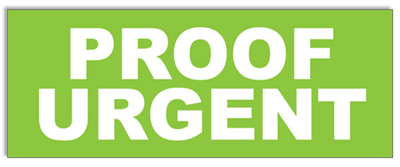 PSA012 - "Proof Urgent" Stickers
