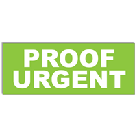 PSA012 - "Proof Urgent" Stickers PSA012 - "Proof Urgent" Stickers