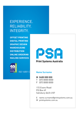 PSA033 - Printsystems Business Cards