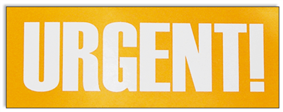 PSA013 - Urgent Stickers