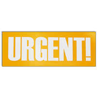 PSA013 - Urgent Stickers PSA013 - Urgent Stickers