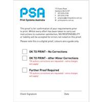 PSA001- Proof stickers with PSA logo PSA001- Proof stickers with PSA logo