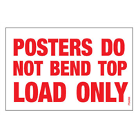 PSA064 - 'Posters Do Not Bend' Labels PSA064 - 'Posters Do Not Bend' Labels