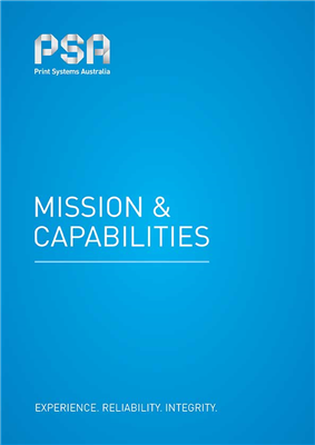 PSA059 - PSA Capability Statement