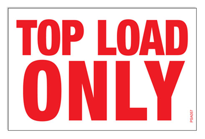 PSA057 - Top Load Only Stickers